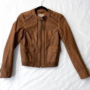 Anthropologie Hei Hei Vegan Leather Jacket